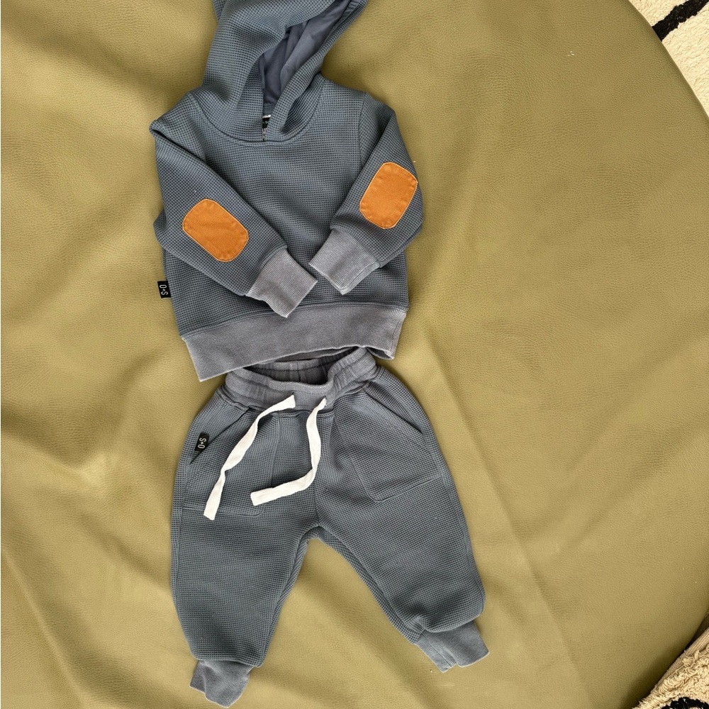 Olive + Scott waffle Jogger Set